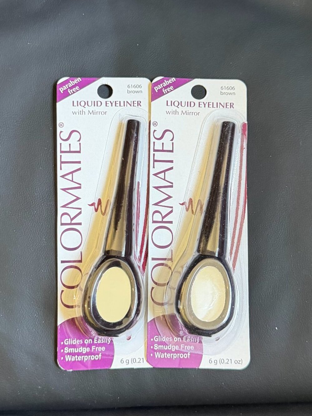 Colormates Set of 2 - 61606 Brown Liquid Eyeliner With Mirror New in Package